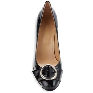 Sergio Rossi Stilettos, Black Patent Leather, Size EU 35/US 5